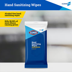 Clorox Pro hand wipes with alcohol-free formula for gentle cleaning.