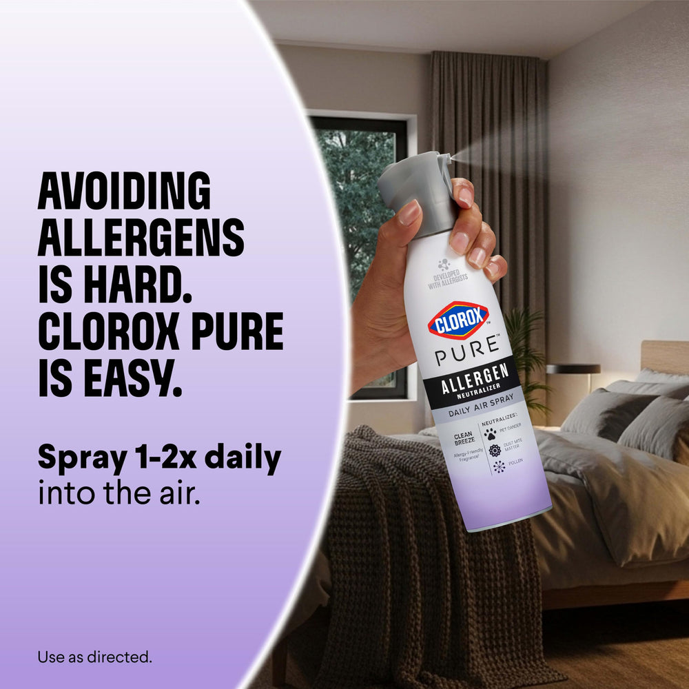 Plant-based Aller-Fresh technology inside Clorox PURE neutralizes allergens