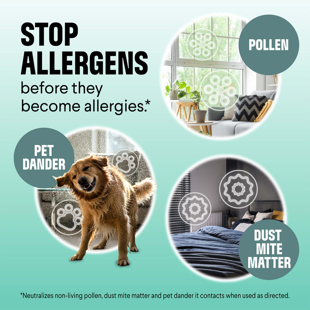 Label highlights Aller-Fresh technology on Clorox Pure Allergen Neutralizer.