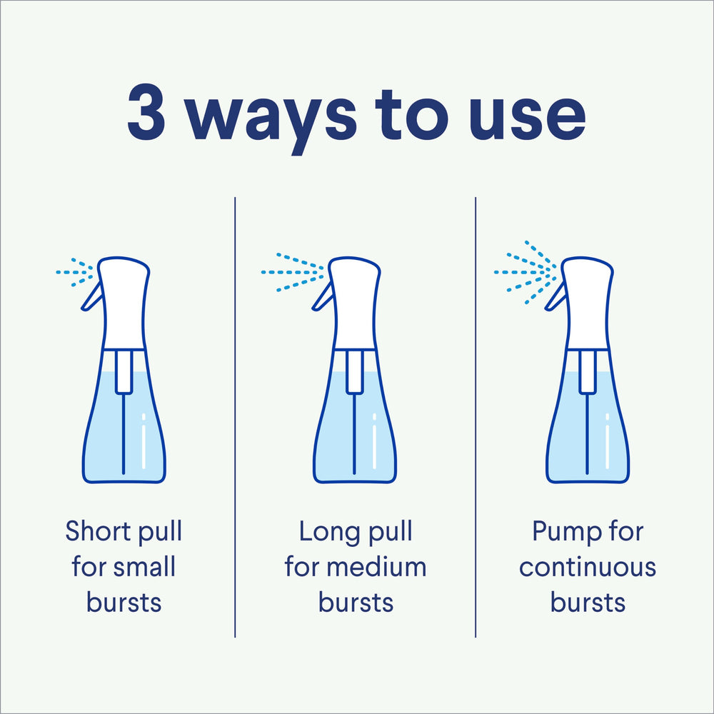 Label close-up showing 3-in-1 disinfecting and fabric refresh capabilities.