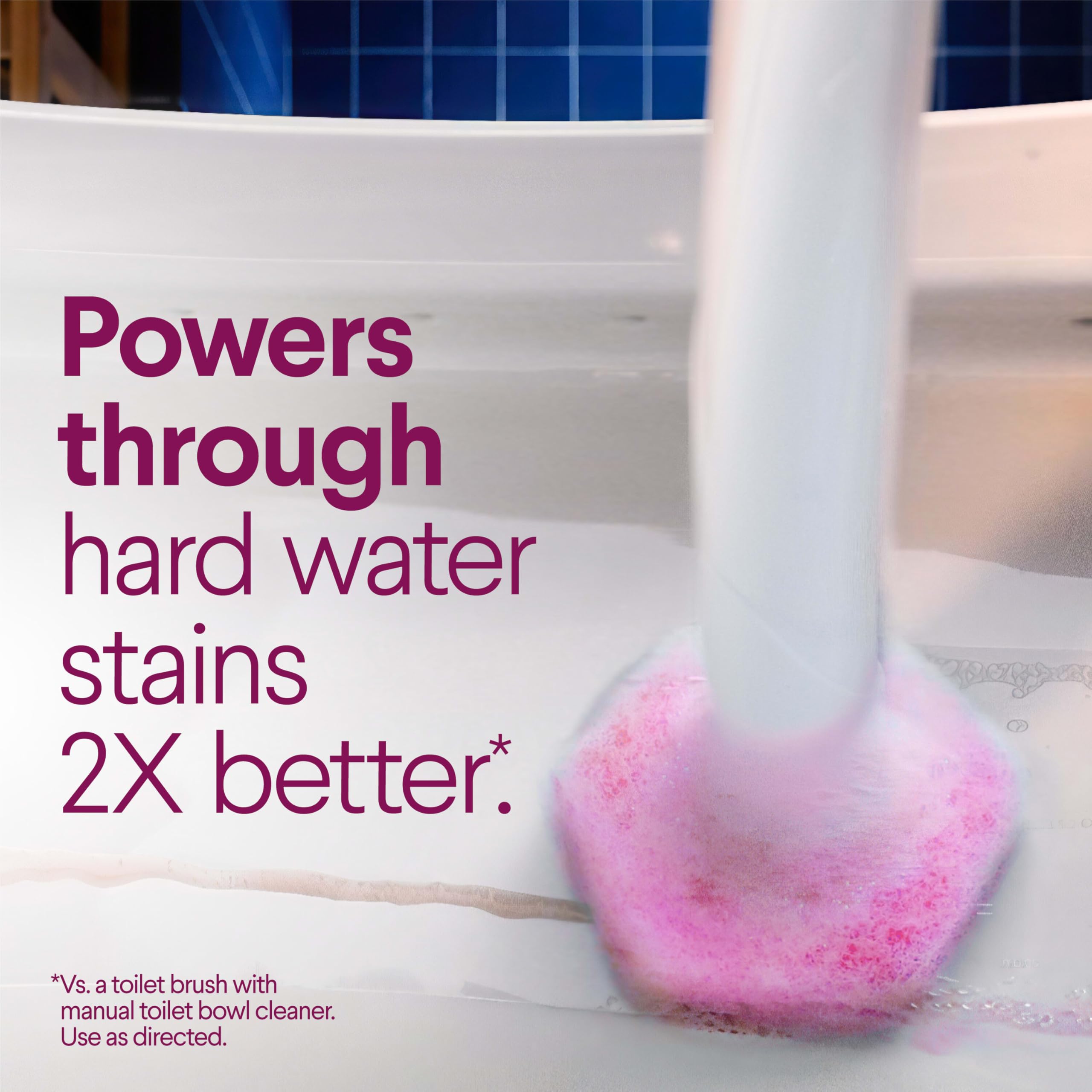 Porcelain and chrome surfaces shown for safe cleaning without abrasive damage.