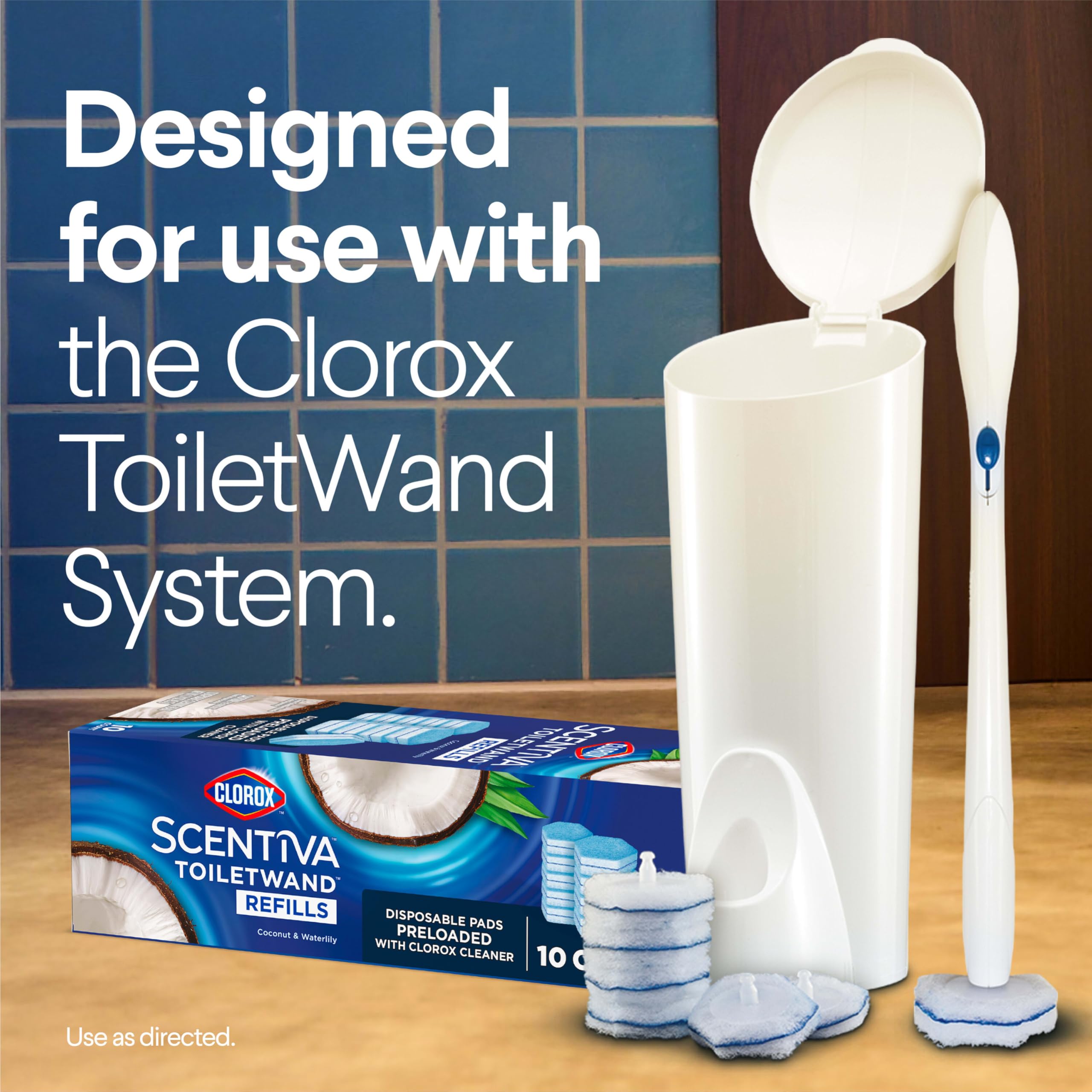Clorox Scentiva ToiletWand no-handling mess design