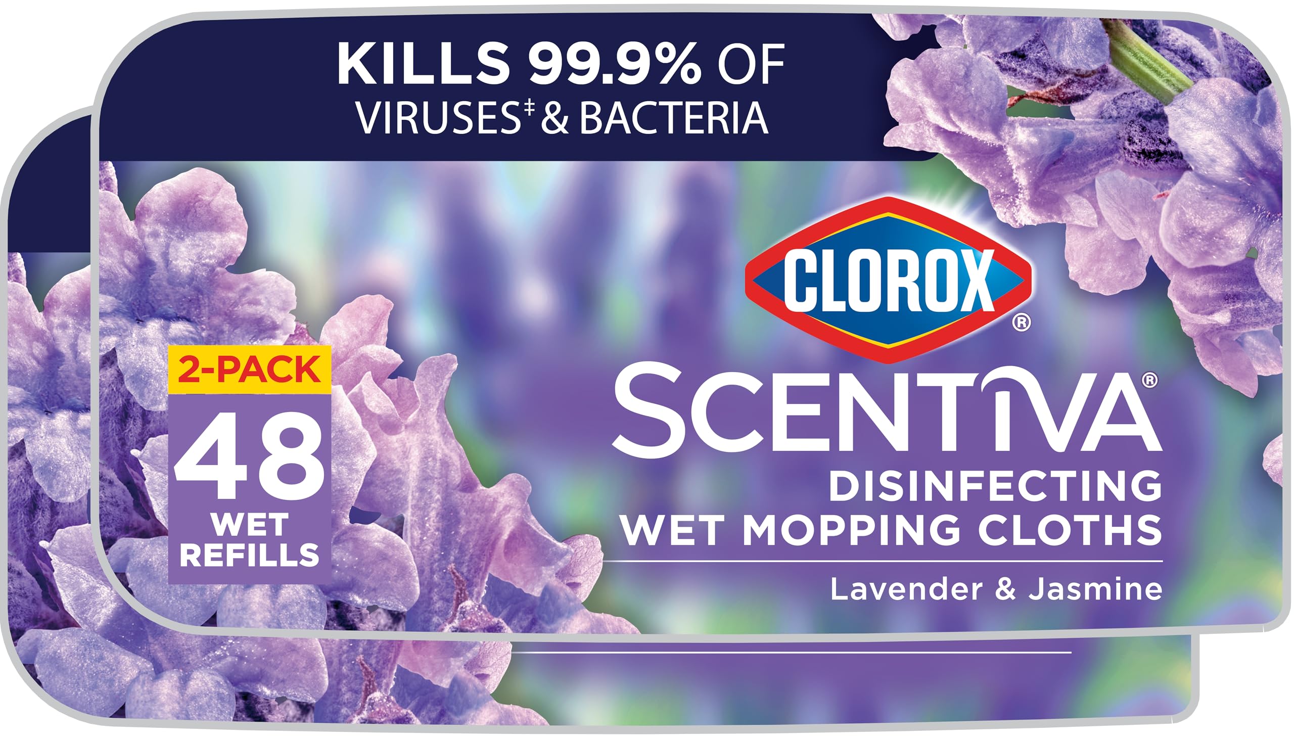 Clorox Scentiva wet mop pad with lavender-jasmine scent for fresh floors