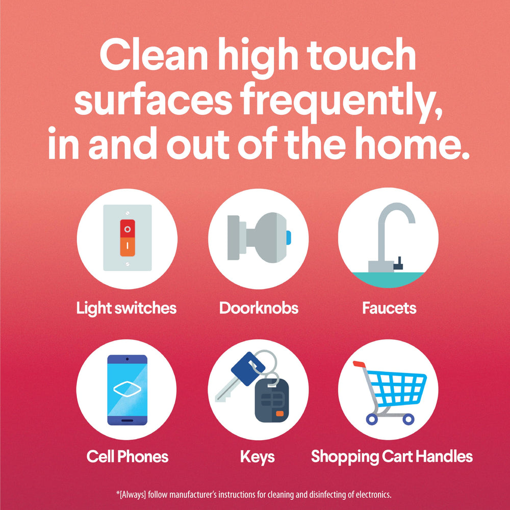 Bleach-free formula highlighted on Clorox Scentiva wipes