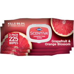 Clorox Scentiva grapefruit-orange packaging shows fresh scent while cleaning.