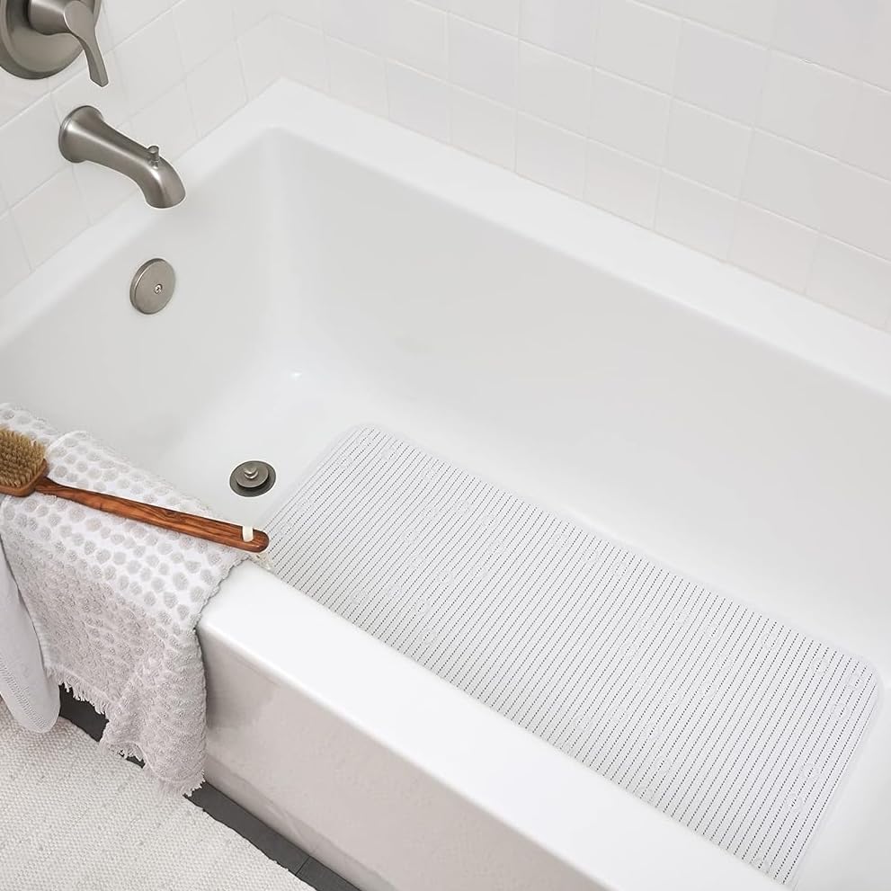Clorox cushioned mat is machine washable for quick cleaning