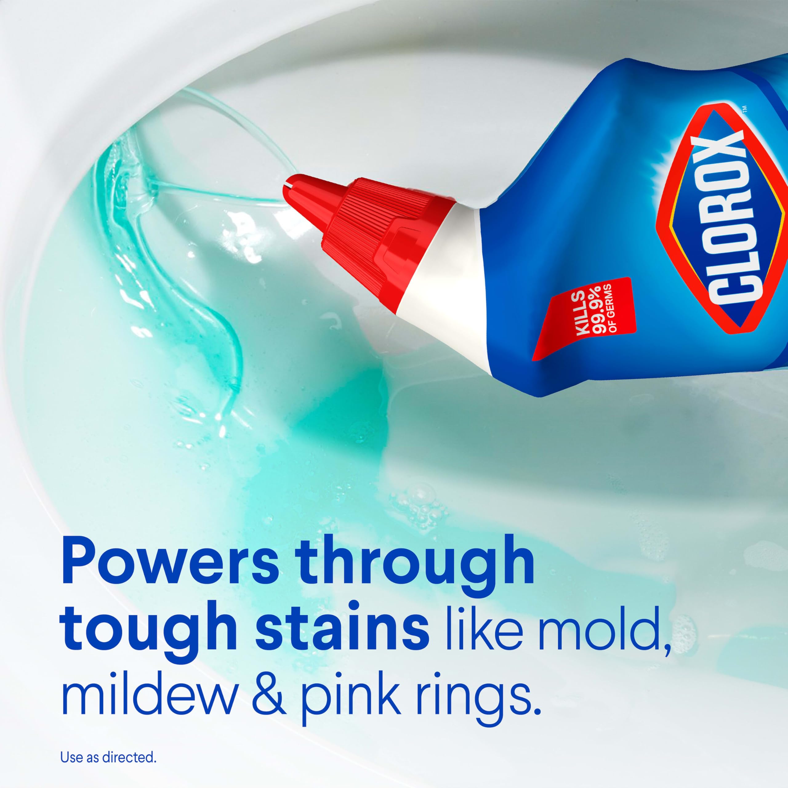 Clorox Ocean Mist scent deodorizes while whitening the bowl.