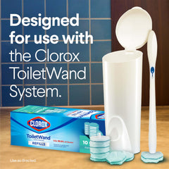 Hard water stain removal capability helps restore shine on toilet bowls.