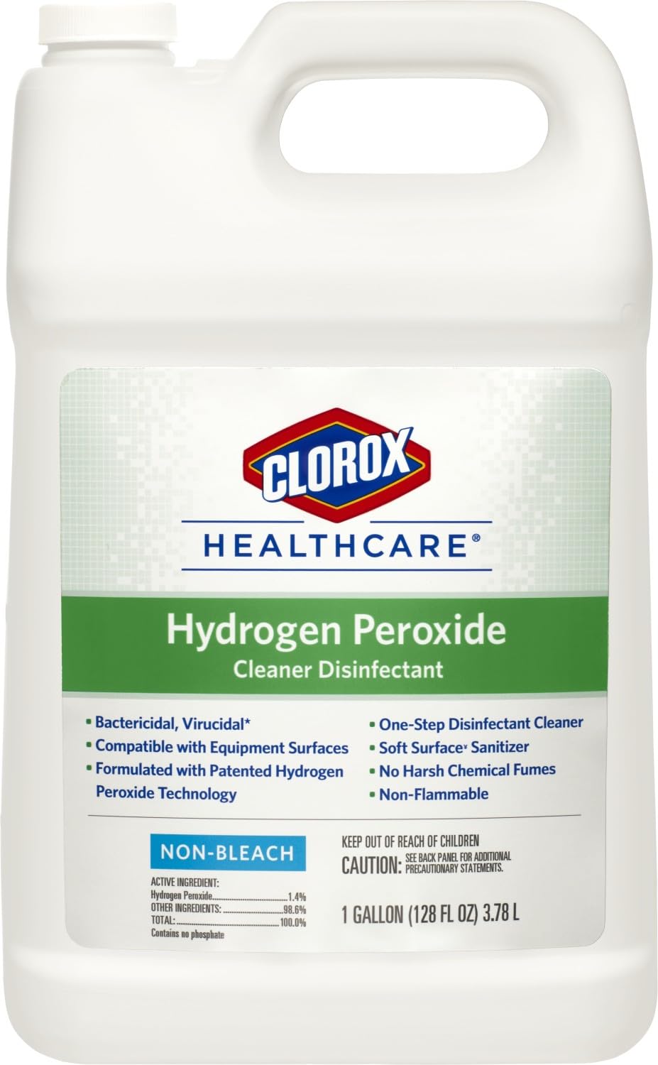Clorox Healthcare refill bottle for easy dosing and broad surface compatibility.