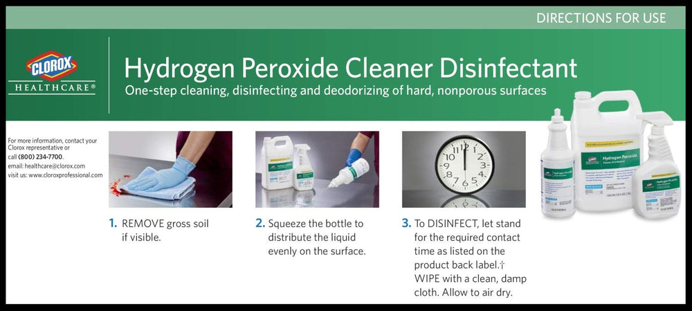 Clorox Healthcare label closeup shows formula and fragrance-free design.