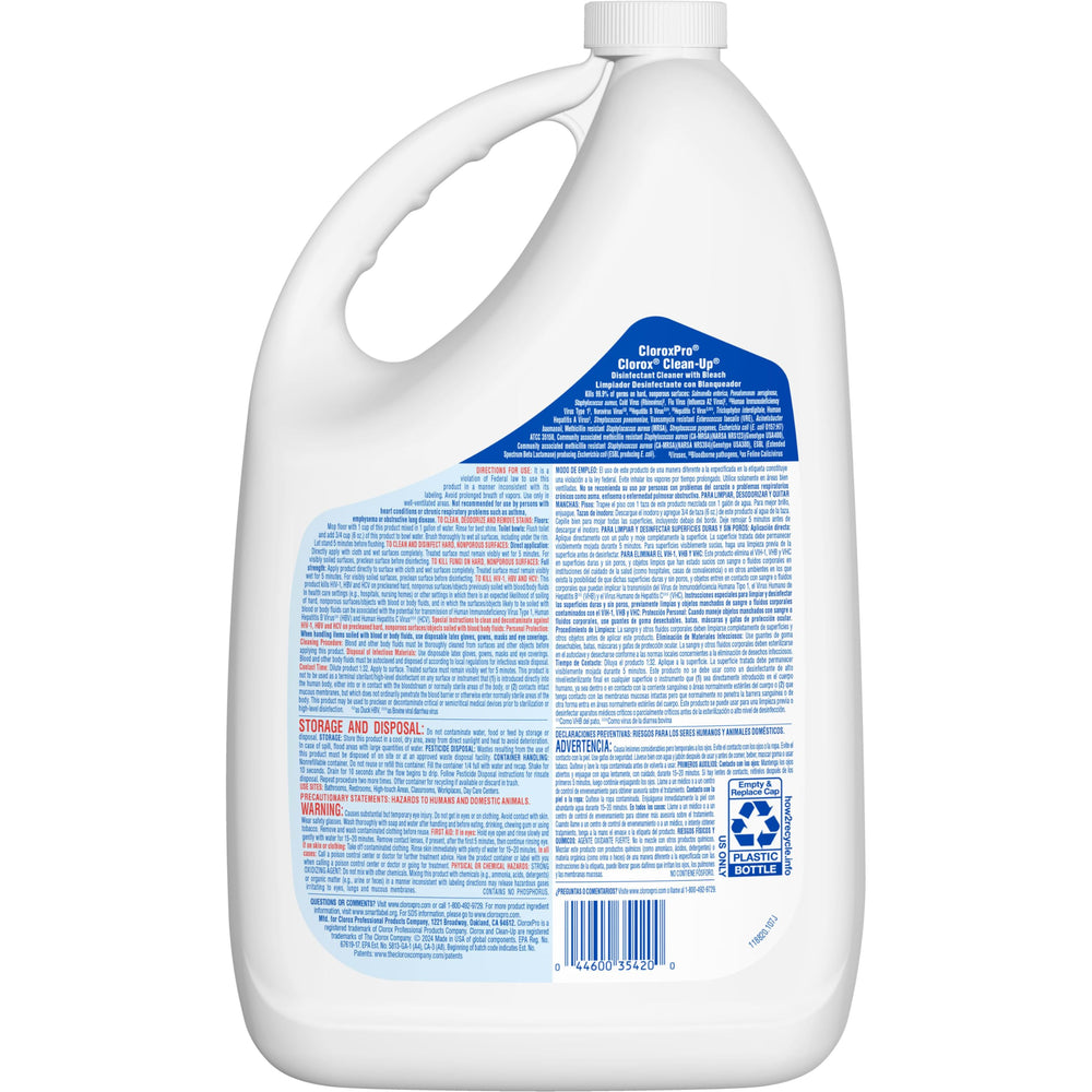 CloroxPro Clean-Up spray-bottle use demonstrates quick, efficient application.