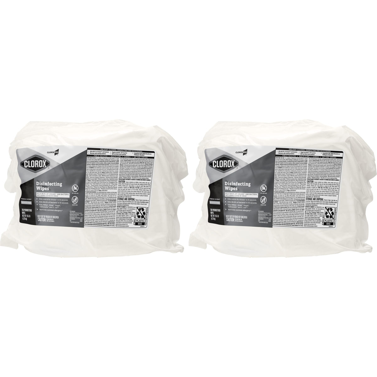 CloroxPro disinfecting wipes bucket with 700 wipes for busy spaces