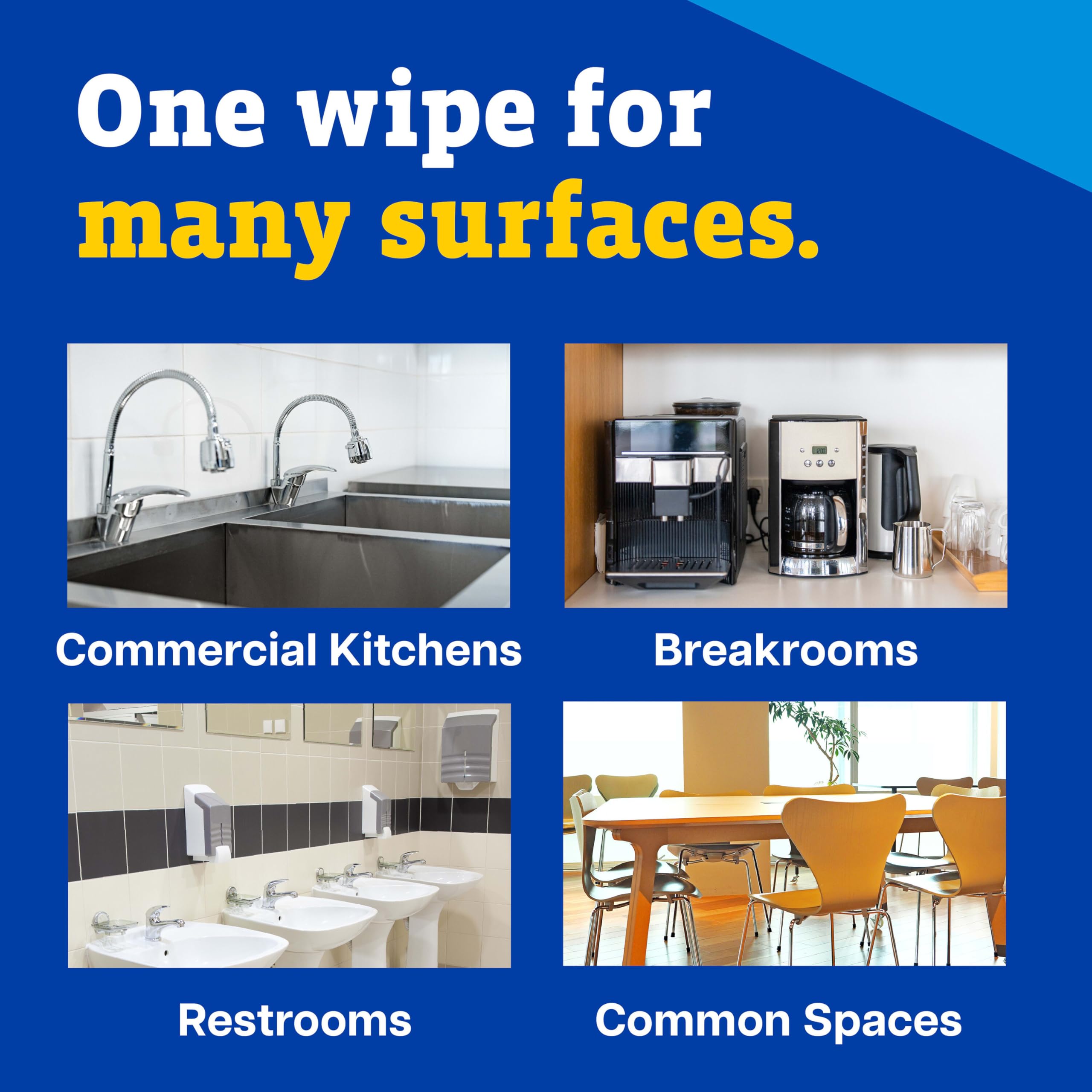 CloroxPro Handi Wipes used dry for dusting and quick wipe-downs.