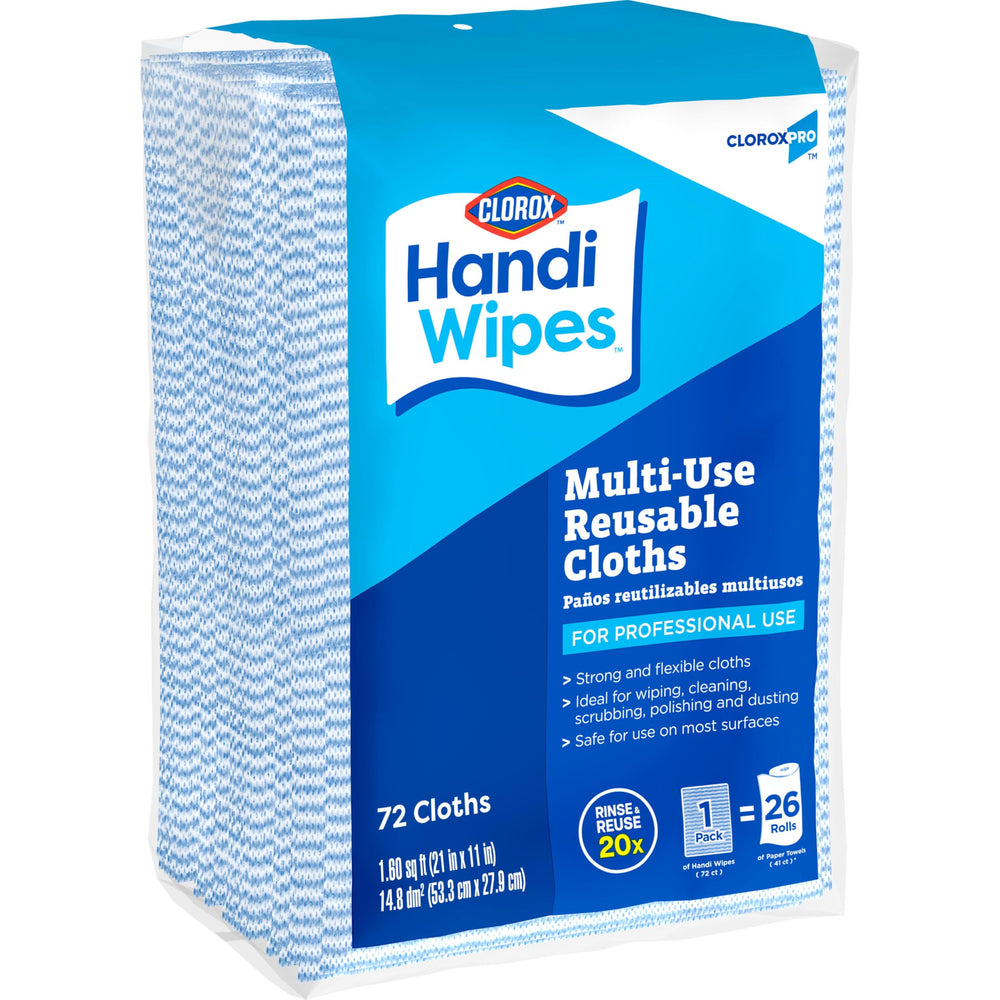 One Handi Wipes pack equals 26 paper towel rolls value.