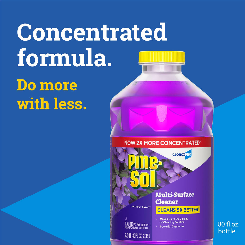 Label highlights 2x concentrated formula providing more cleaning power per drop.