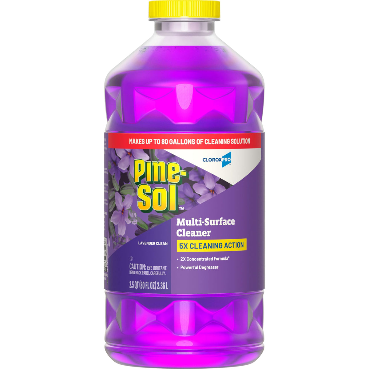 CloroxPro Pine-Sol Lavender Clean bottle ready for deodorizing and grease removal