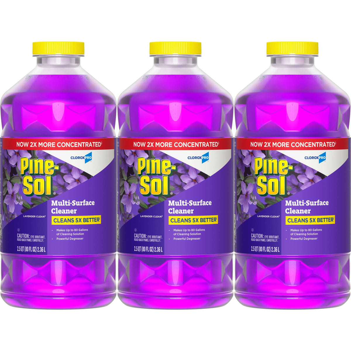 CloroxPro Pine-Sol Lavender bottle for all-surface cleaning.