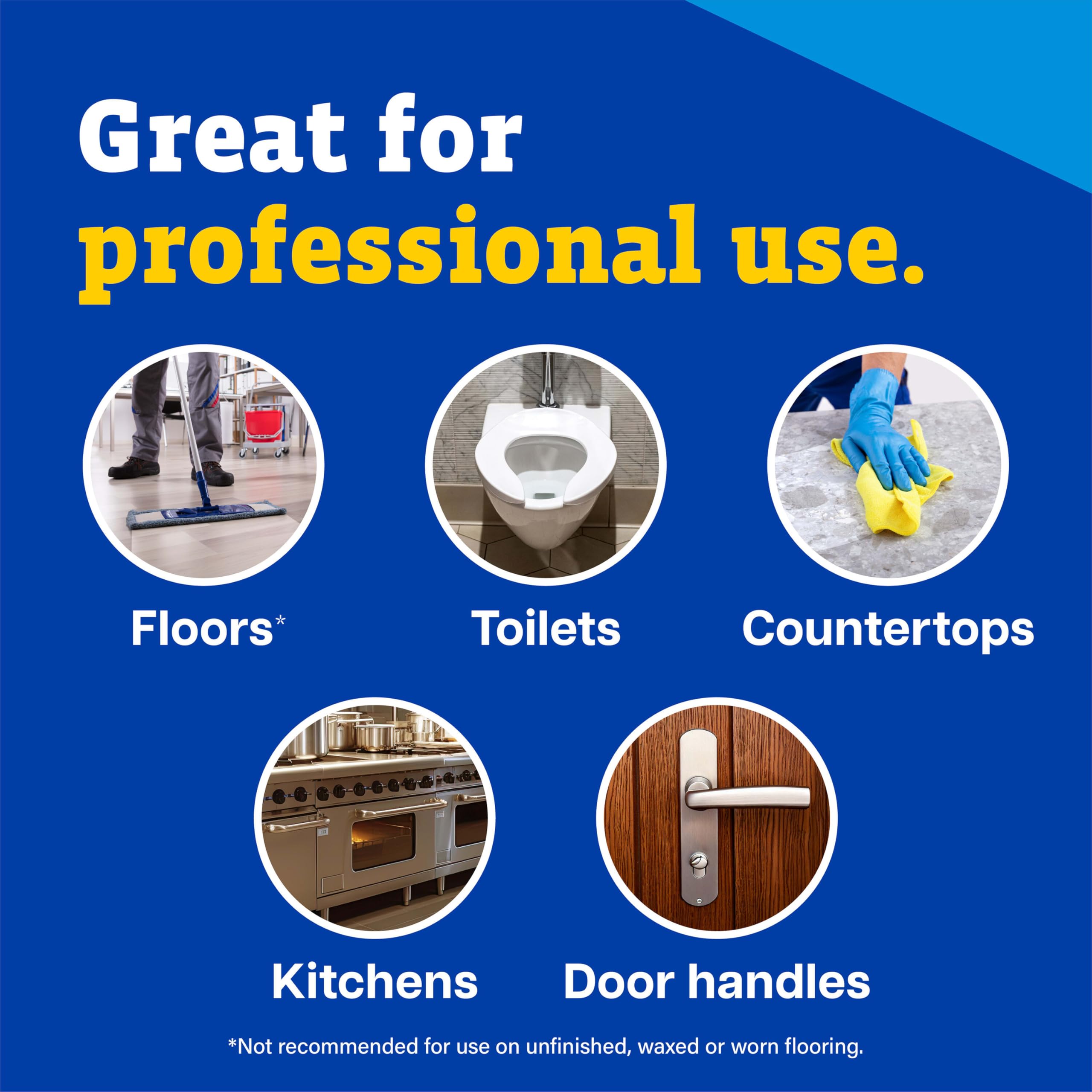 Office or classroom cleaning with Pine-Sol Lavender Clean in use