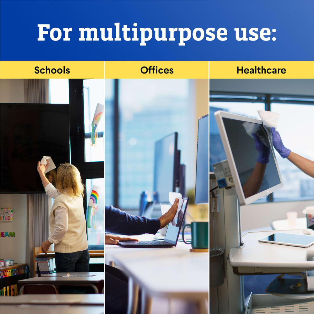 CloroxPro Screen+ Wipes ideal for office electronics.