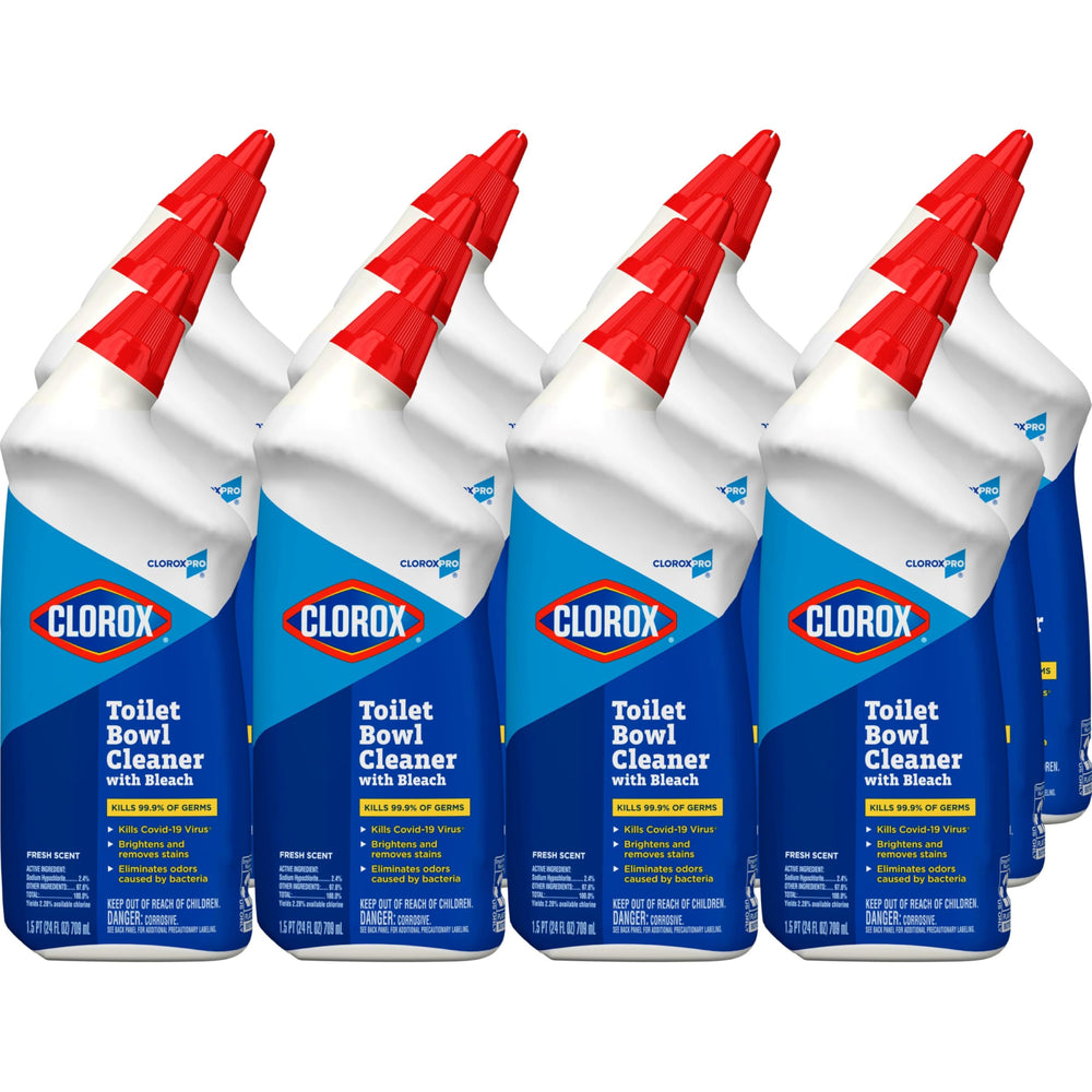 CloroxPro toilet bowl cleaner gel bottle showing deep-clean action for toilets