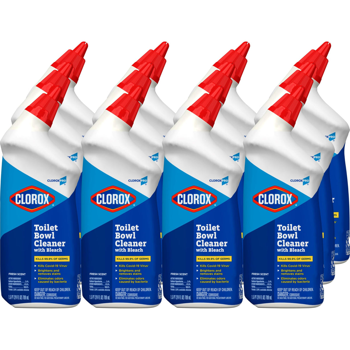 CloroxPro toilet bowl cleaner gel bottle showing deep-clean action for toilets