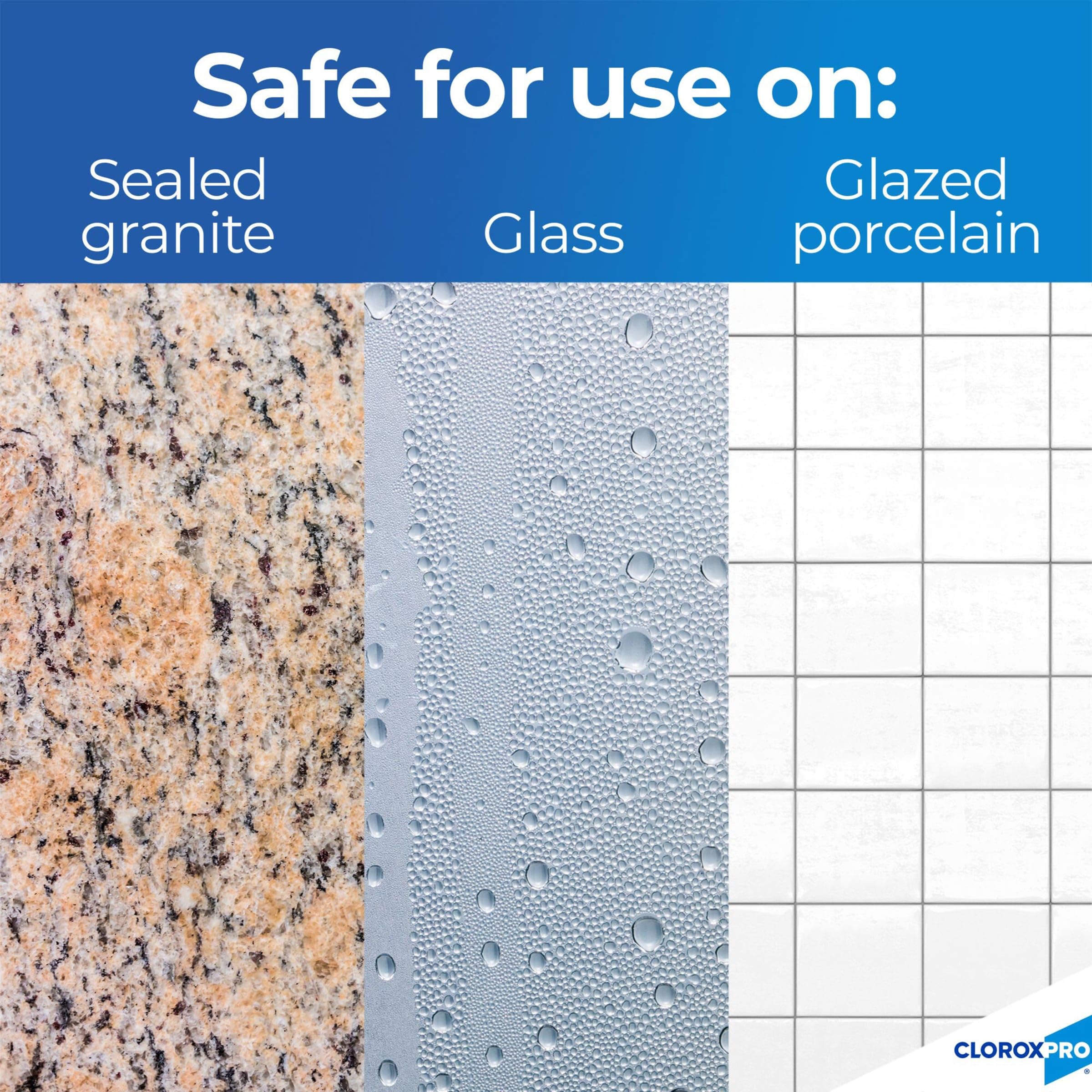 CloroxPro Ultra Germicidal Bleach on kitchen counters after cleaning.