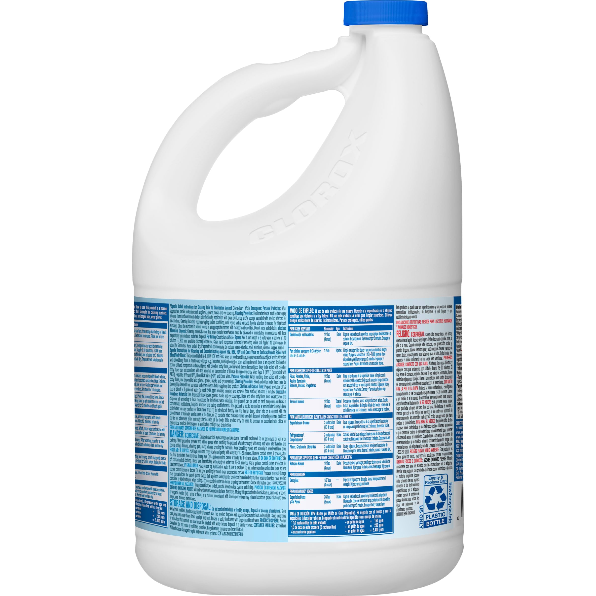 CloroxPro Ultra Germicidal Bleach used in restroom sanitation routines.