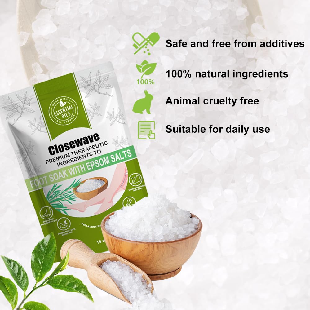 Closewave restores vitality and comfort to feet with a simple, soothing soak.