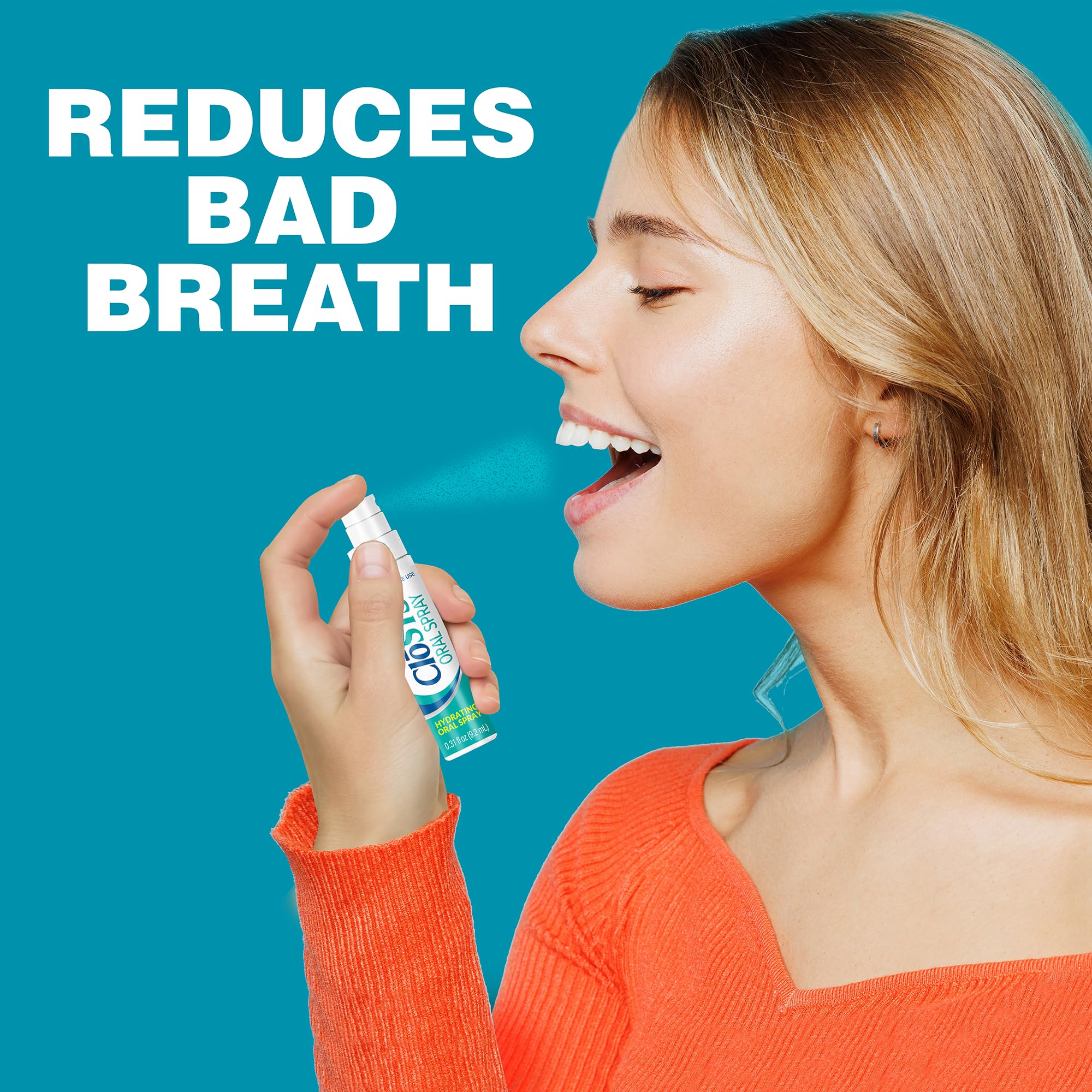 CloSYS refreshing mint spray offers instant breath refresh on the move.