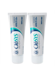 CloSYS Silver toothpaste 55+ pack of 2 offers enamel protection for mature smiles.