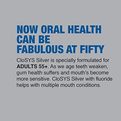 CloSYS Silver Gentle Mint toothpaste displays gentle mint scent for sensitive mouths.