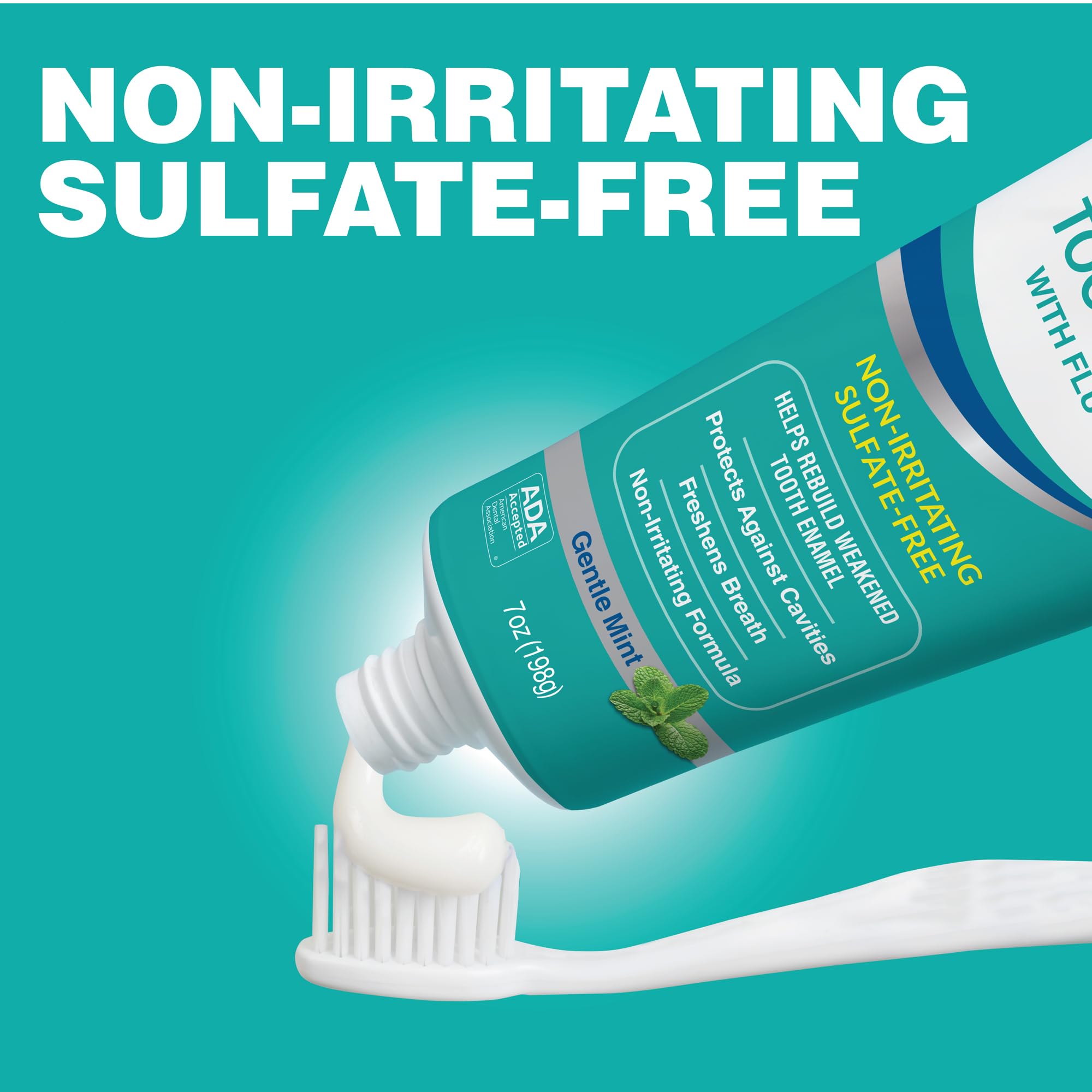 CloSYS Whitening toothpaste provides gentle whitening and lasting freshness.