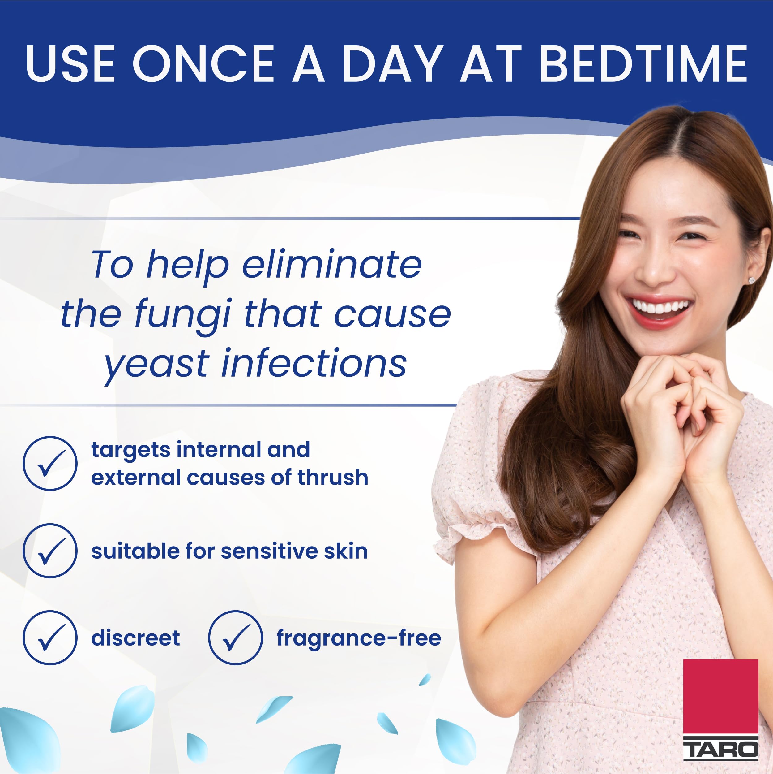Clotrimazole 3-Day Cream disposable applicators ensure hygienic application