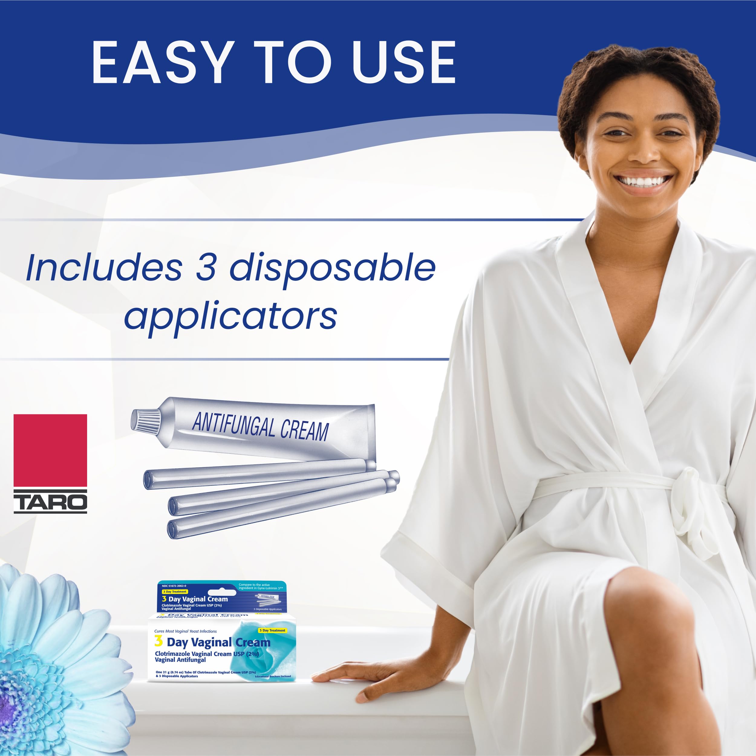 Clotrimazole 3-Day Vaginal Cream compact tubes ideal for on-the-go use