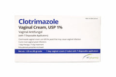 Clotrimazole Vaginal USP 1% Cream tube ready for easy, targeted application.