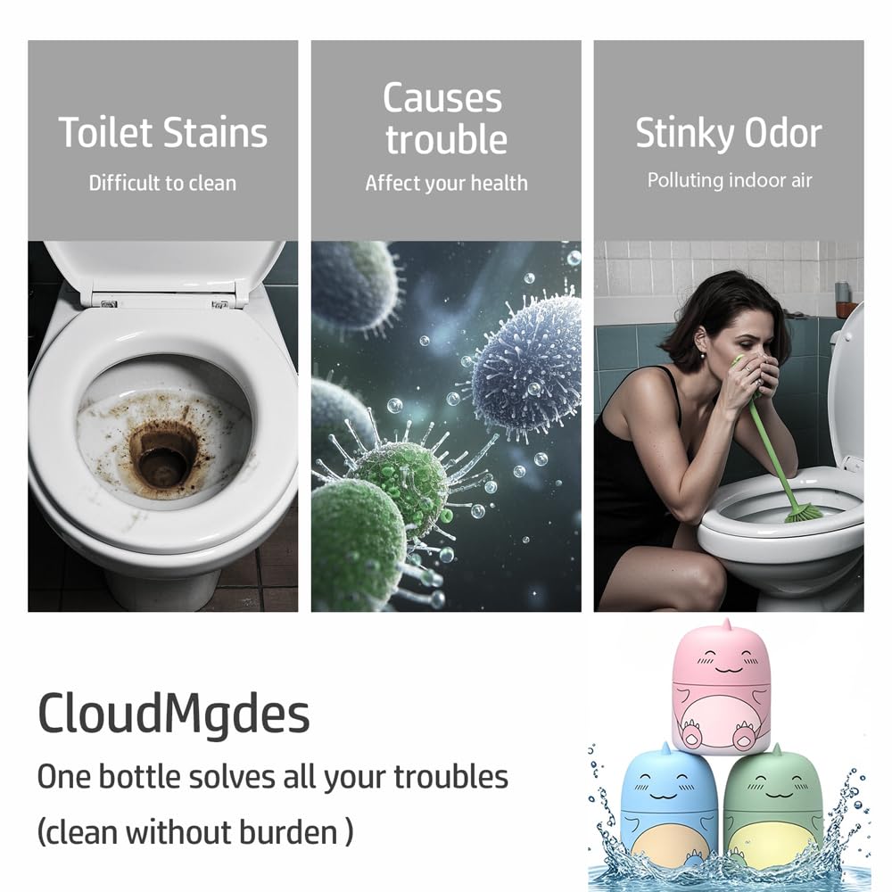 CloudMades dinosaur cleaner with pour-nozzle prevents spills during refills.