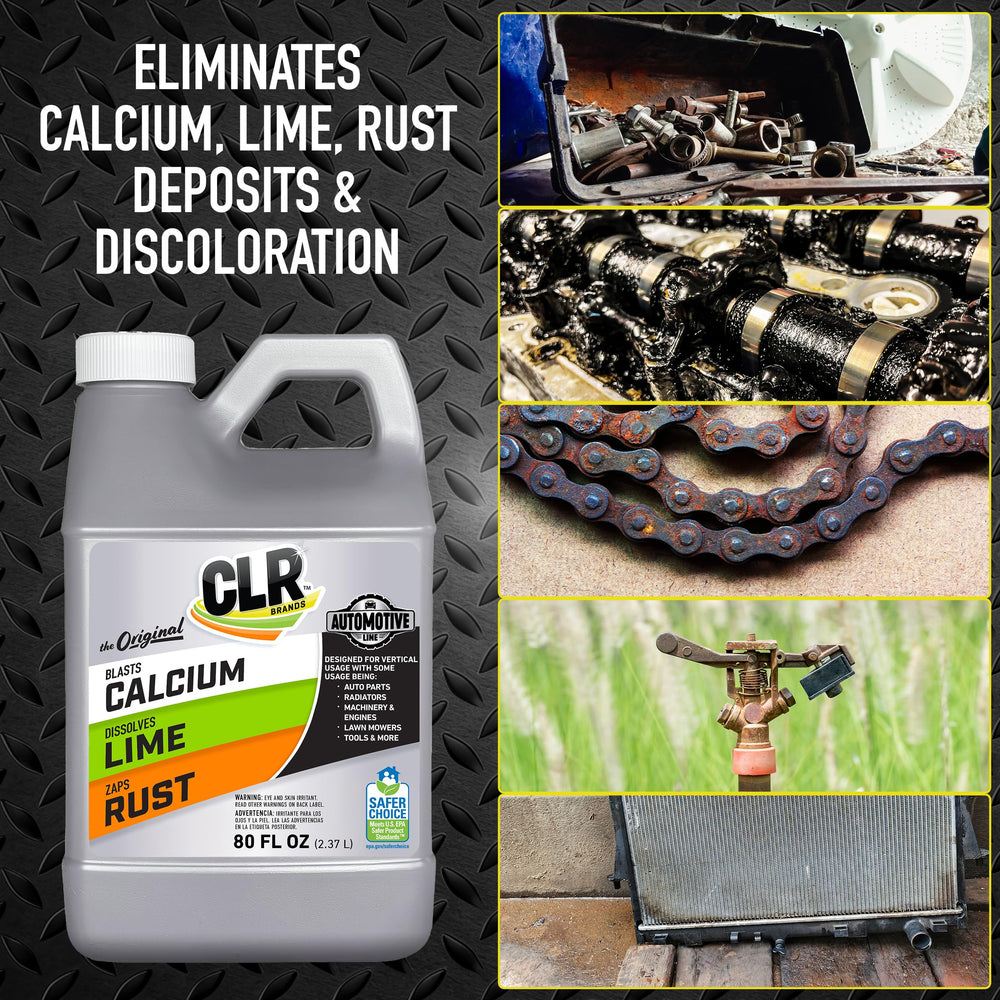 CLR bottle pour action showing easy application for cleaning