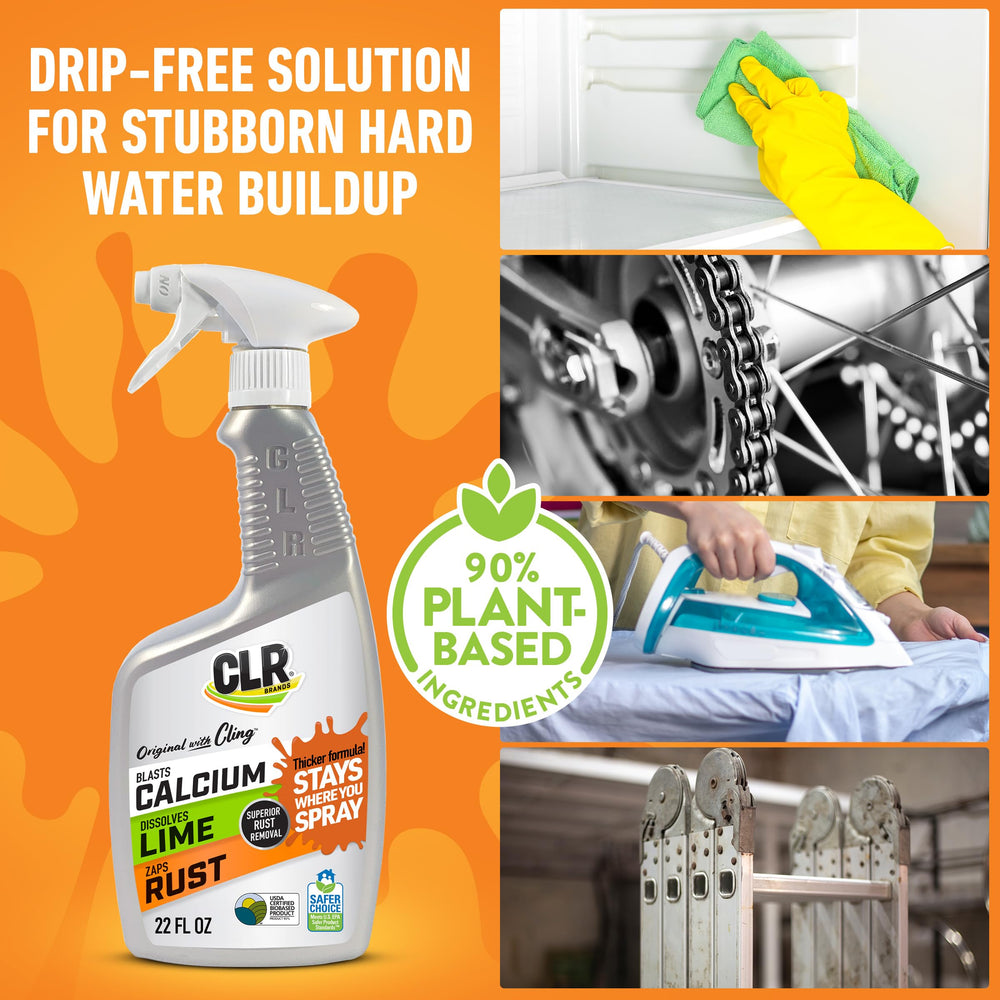 CLR Brands spray action demonstrates controlled application for spot cleaning