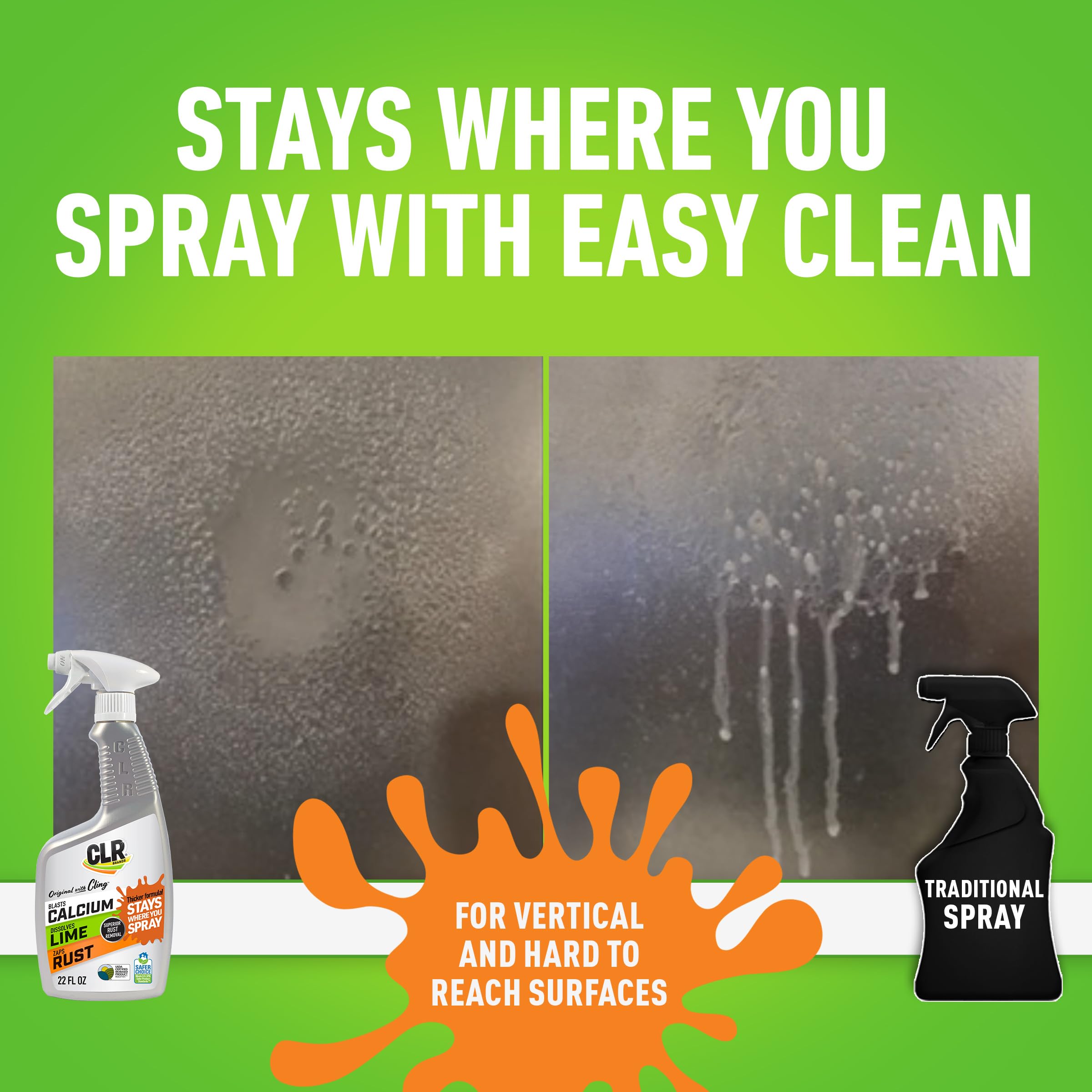 CLR Brands sink and faucet cleaning with CLR remover