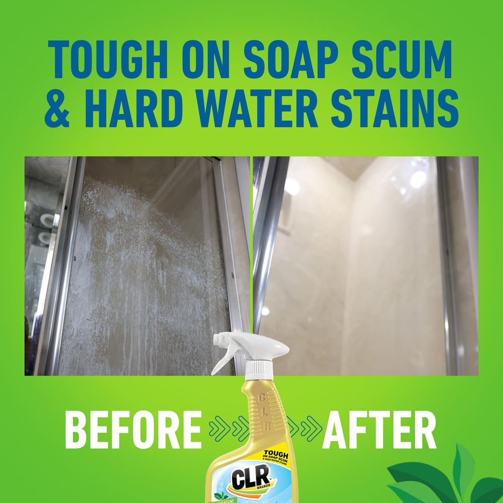 CLR Brilliant Bath bathtub surround cleaning brings renewed brightness and scent.