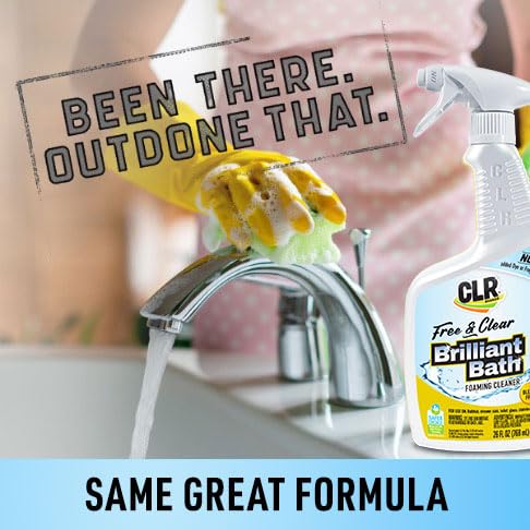 CLR Brilliant Bath Free and Clear tackles toilet areas without residues.
