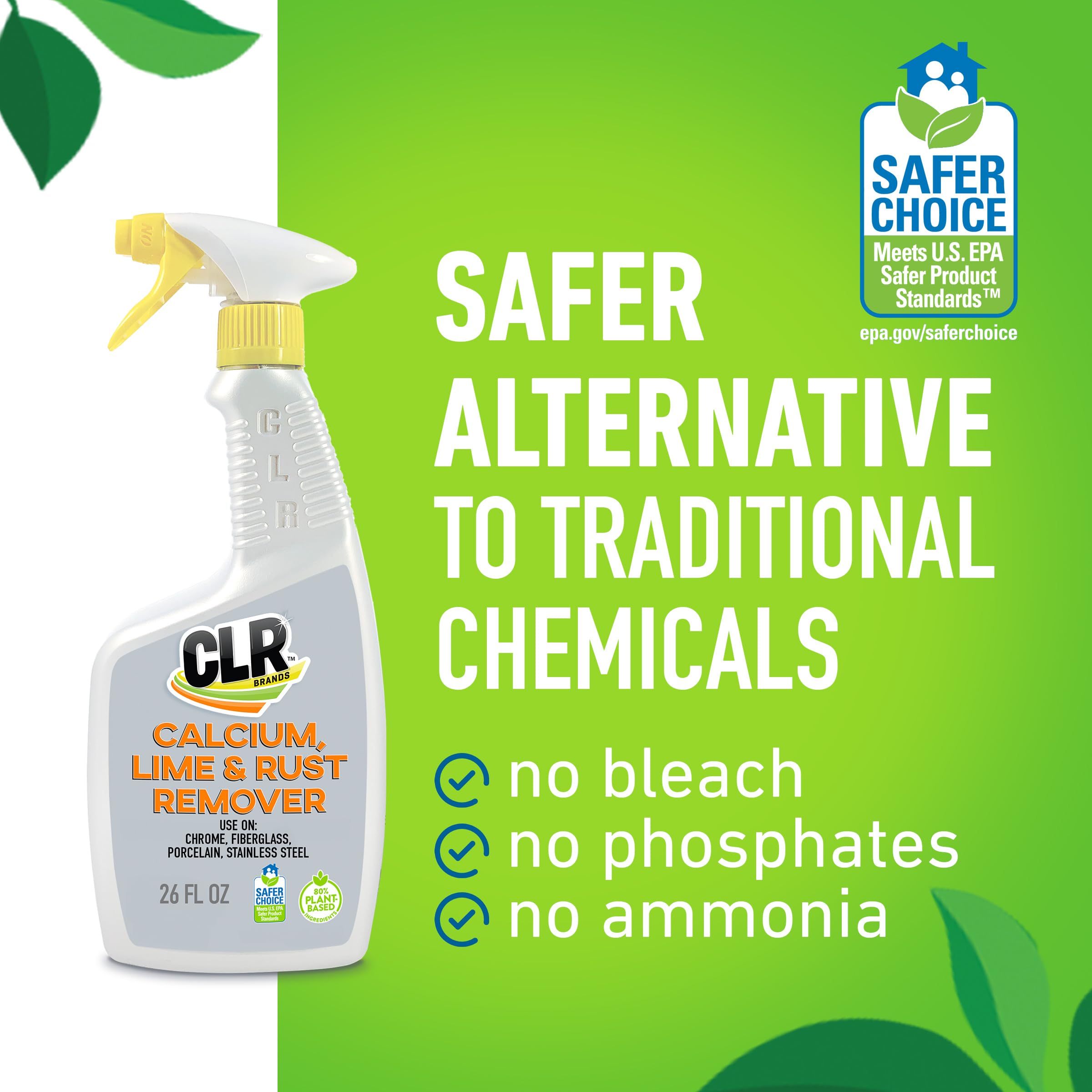 CLR remover targets coffee pots and kettles for mineral removal.