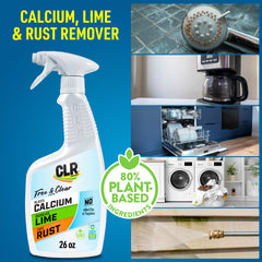 CLR Free & Clear tackles bathroom limescale and rust stains