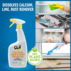 CLR remover spray on showerhead for a quick, shiny finish.