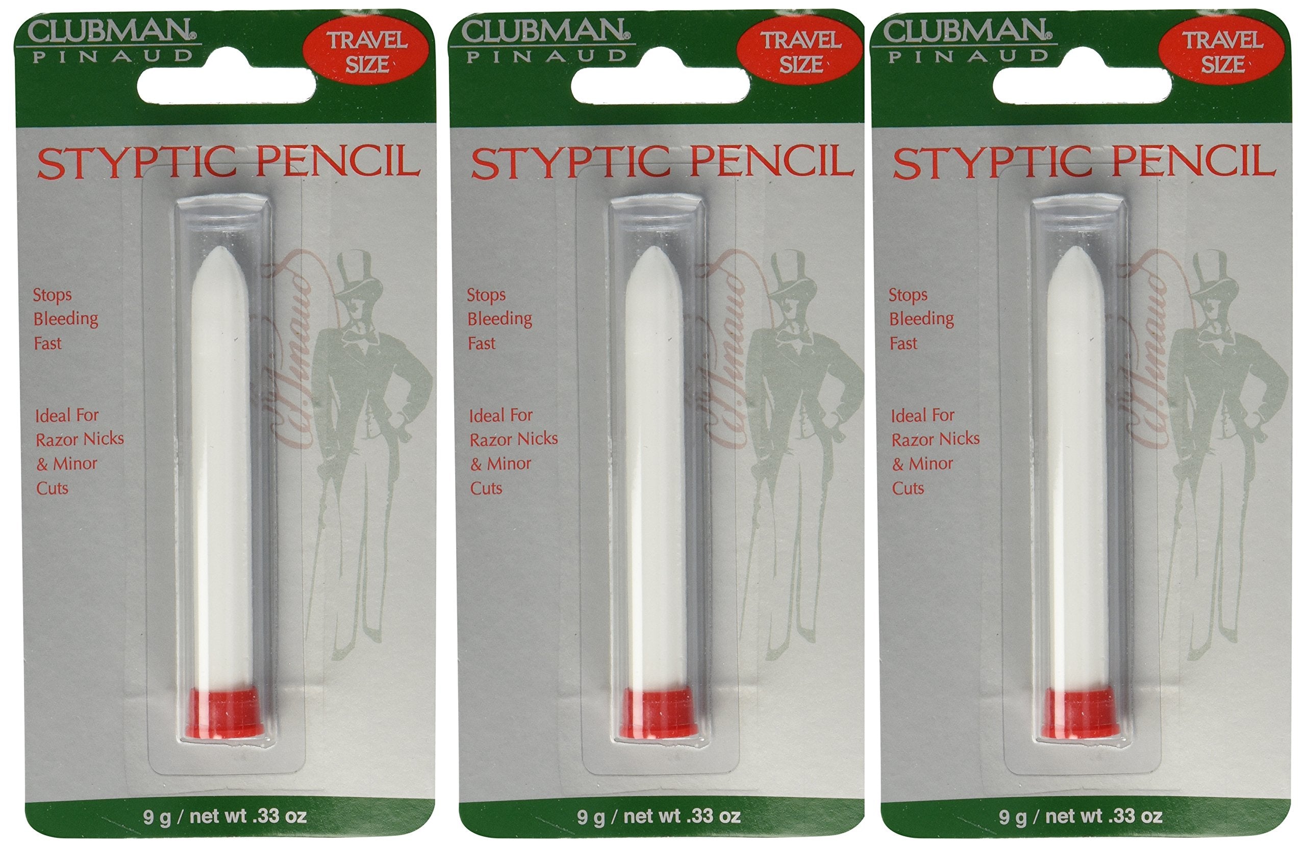 Clubman Pinaud styptic pencil travel size for quick nick control