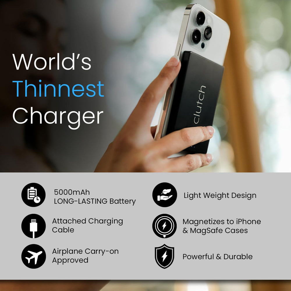 Clutch Pro powering a USB-C Android phone for universal compatibility.