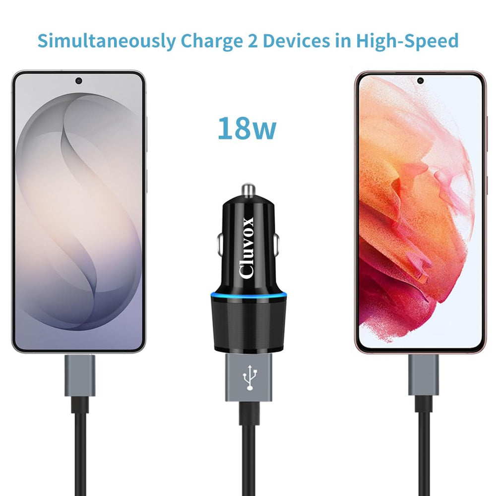 Cluvox 3.3 ft USB-C cable for convenient on-the-road charging
