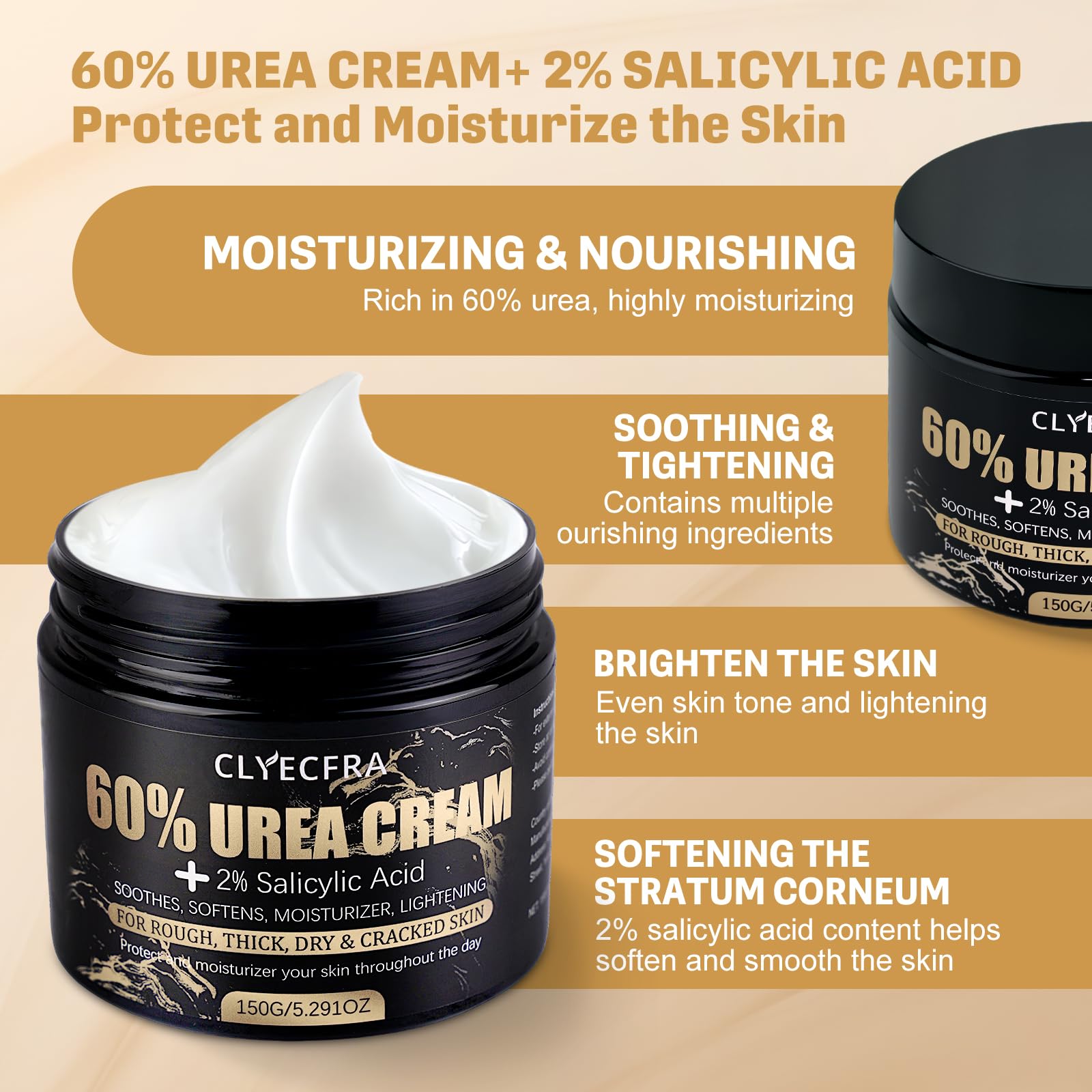 Clyecfra rough skin heel care application restores softness