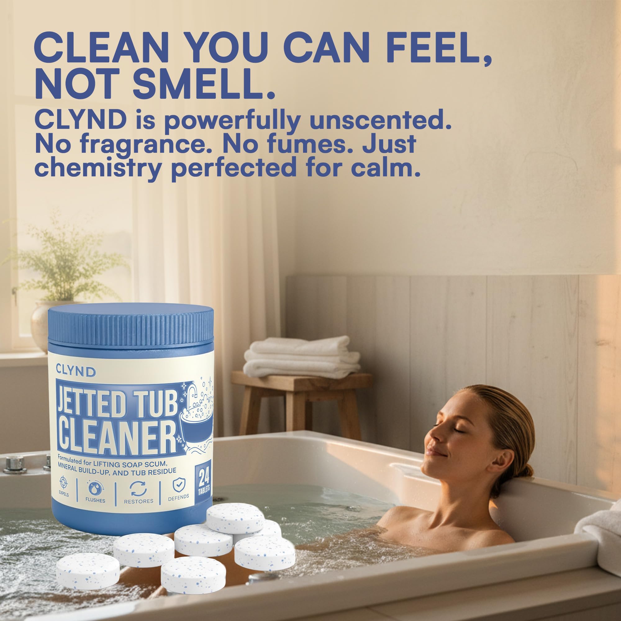 CLYND sealed jar sits on shelf with no spills.