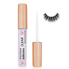 CMNRO clear lash glue provides waterproof, secure hold for lasting lashes.